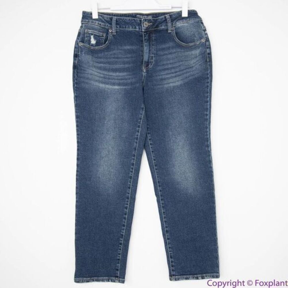 NEW Maurices blue high rise jeans,‎ women's size 12